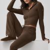 01-246-1.jpg Women's Cropped Zip Hoodie & Flared Pants Set 919b