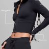 03-237-1.jpg Women's Cropped Zip Hoodie & Flared Pants Set 919b