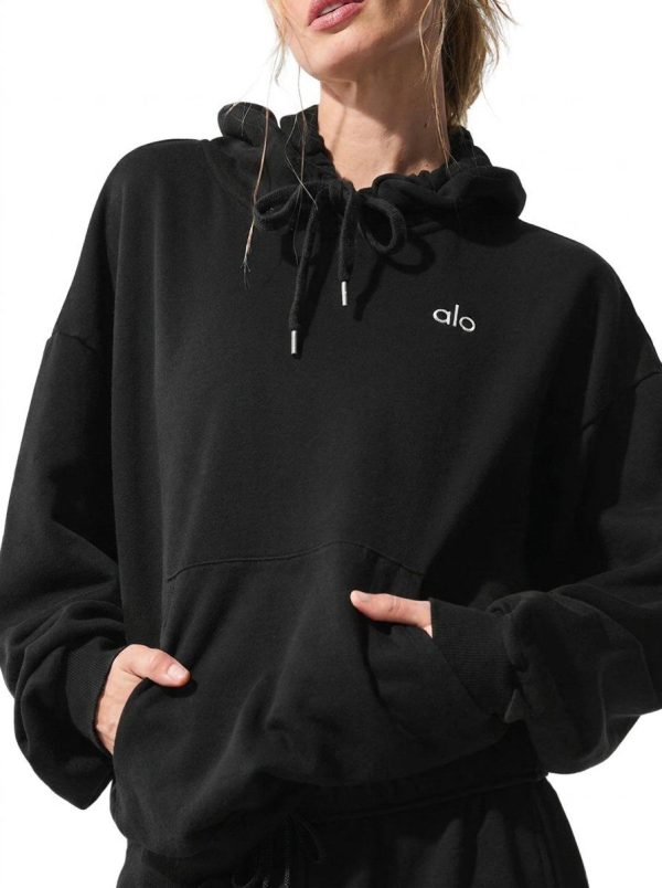Oversized Hooded Pullover Sweatshirt 715a