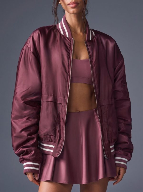 Full Zip Varsity Bomber Jacket 910a