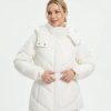 Belted Hooded Quilted Puffer Coat 910g