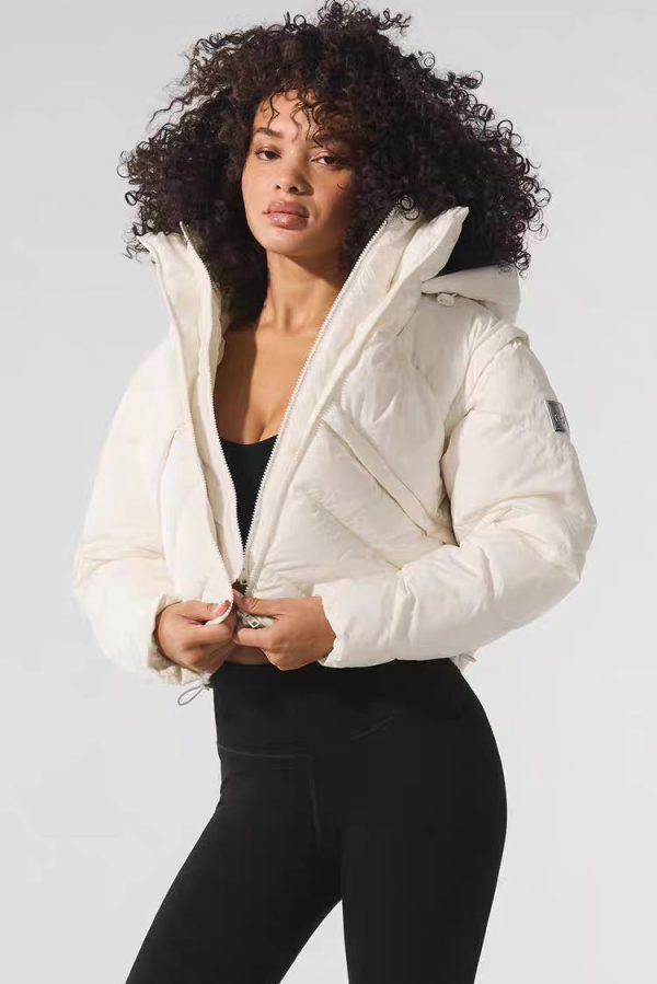 Cropped Hooded Puffer Jacket 910k