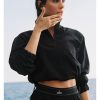912b-cover-1.jpg Women's Cropped Half Zip Windbreaker Jacket 912b