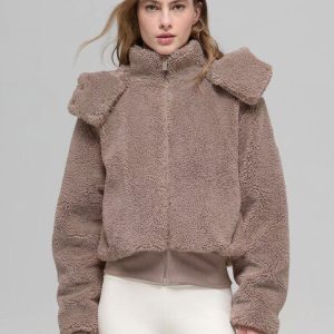 Women's Cozy Fleece Coat | Cropped Fit 928a